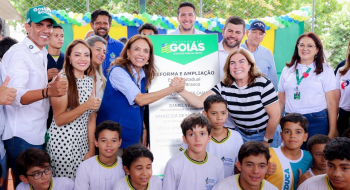 Gracinha Caiado abre Goiás Social e entrega reforma de escola em São Miguel do Araguaia